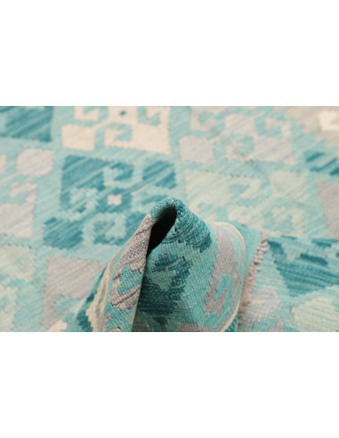 Rug Kilim Afghanistan 104x151 Aqua Turquoise Li