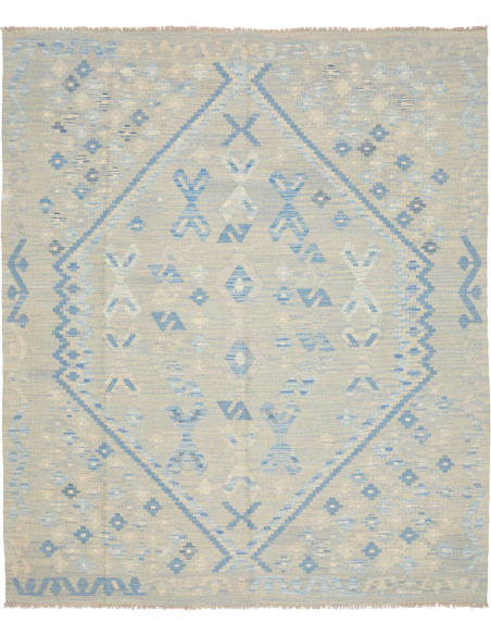 Tappeto Kilim Afghanistan 166x198 Verde Salvia