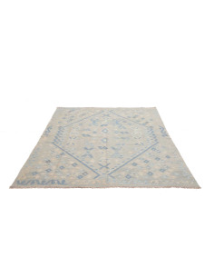 Tappeto Kilim Afghanistan 166x198 Verde Salvia 2