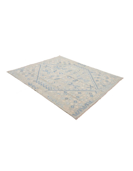 Tappeto Kilim Afghanistan 166x198 Verde Salvia