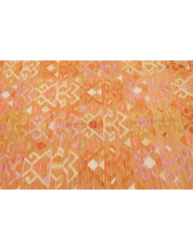 Rug Kilim Afghanistan 153x201 Orange Pink Cream