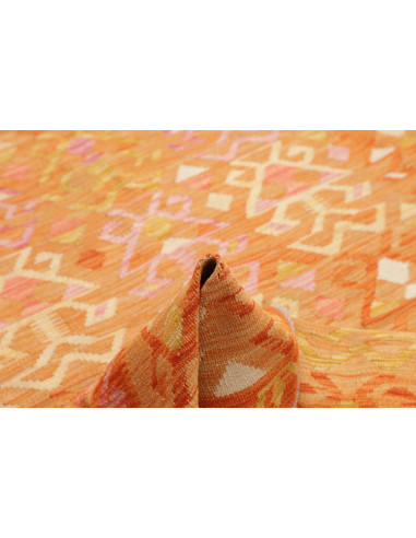 Rug Kilim Afghanistan 153x201 Orange Pink Cream