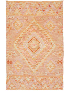 Tappeto Kilim Afghanistan 101x155 Pesca Arancio
