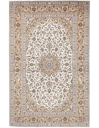 Tappeto Kashan Persia 203x317 Crema Avorio Beig