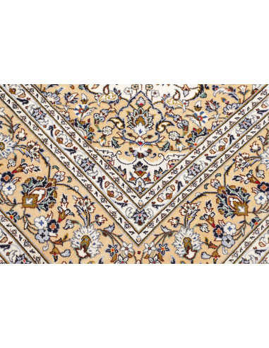 Tappeto Kashan Persia 203x317 Crema Avorio Beig