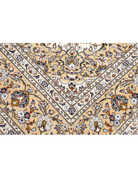 Tappeto Kashan Persia 203x317 Crema Avorio Beig