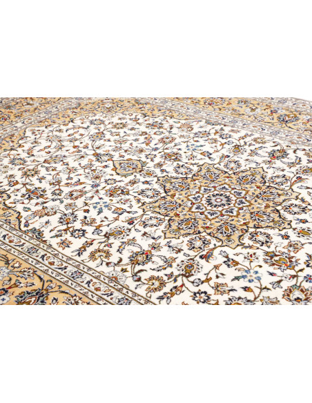 Tappeto Kashan Persia 203x317 Crema Avorio Beig