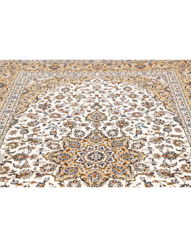 Tappeto Kashan Persia 203x317 Crema Avorio Beig