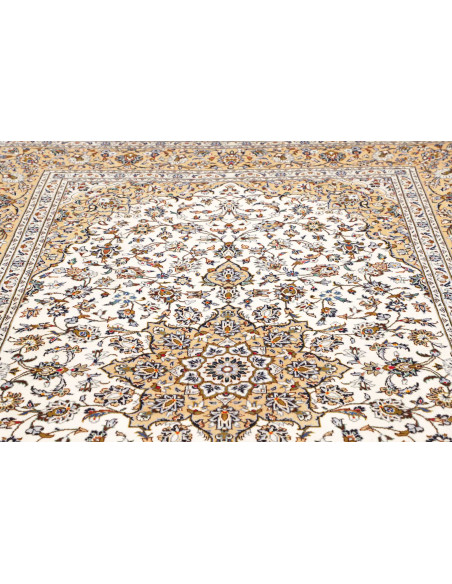 Tappeto Kashan Persia 203x317 Crema Avorio Beig