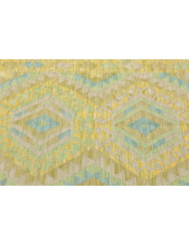 Rug Kilim Afghanistan 101x150 Yellow Lime Green
