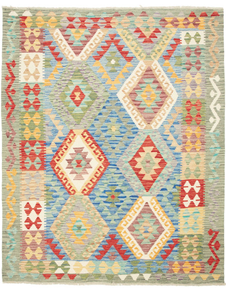 Kilim 155x195 Cm Kilim, Afghanistan, Lana Cardata A Mano
