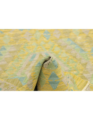 Rug Kilim Afghanistan 101x150 Yellow Lime Green