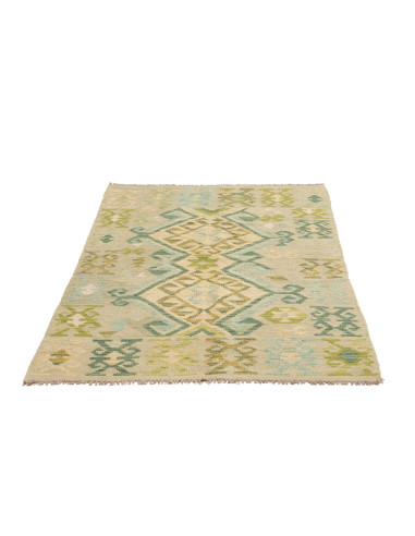 Tappeto Kilim Afghanistan 102x143 Verde Salvia