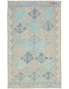 Tappeto Kilim Afghanistan 99x160 Grigio Beige C