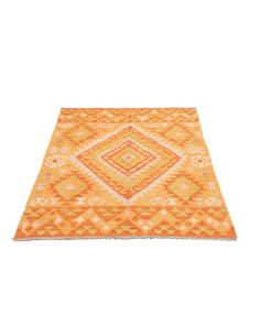Tappeto Kilim Afghanistan 101x143 Arancio Giall 2