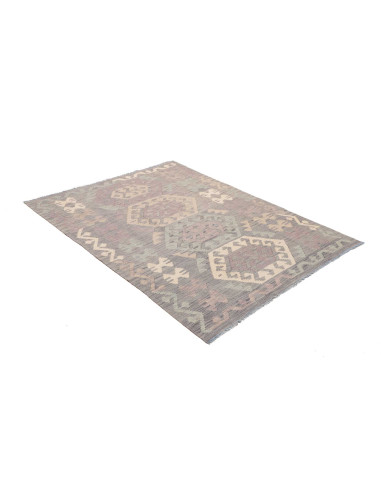 Rug Kilim Afghanistan 126x170 Lilac Grey Cream