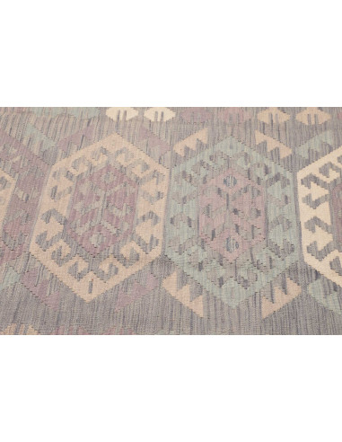 Rug Kilim Afghanistan 126x170 Lilac Grey Cream