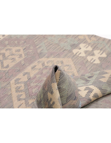 Rug Kilim Afghanistan 126x170 Lilac Grey Cream