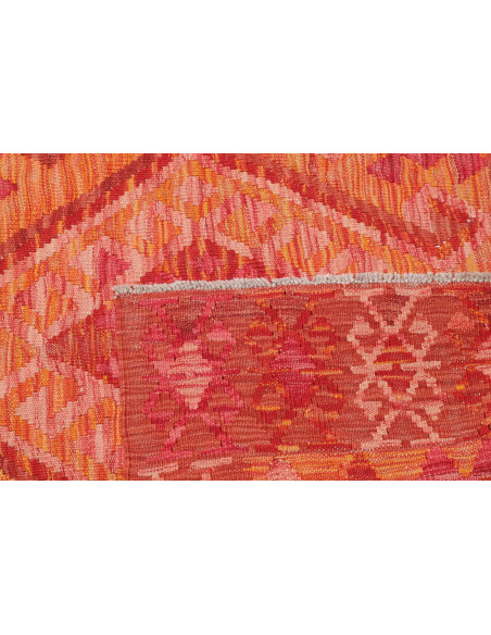 Rug Kilim Afghanistan 128x185 Orange Red Salmon