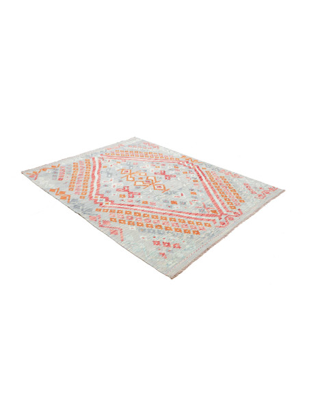 Rug Kilim Afghanistan 155x201 Sky Blue Coral Pe