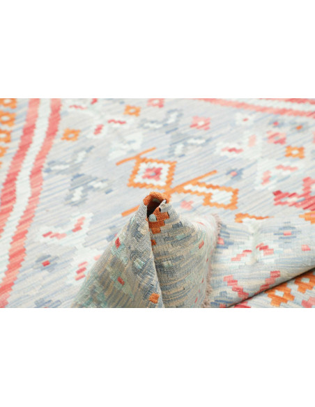 Rug Kilim Afghanistan 155x201 Sky Blue Coral Pe
