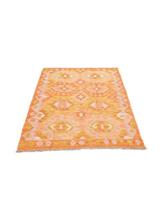 Tappeto Kilim Afghanistan 102x156 Arancio Oro R 2