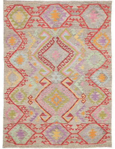 Rug Kilim Afghanistan 152x208 Light Grey Beige