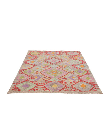 Rug Kilim Afghanistan 152x208 Light Grey Beige