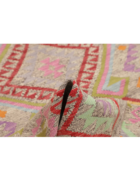 Rug Kilim Afghanistan 152x208 Light Grey Beige