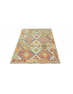 Kilim 104x145 Cm Kilim, Afghanistan, Hand-carded Wool warp: 2