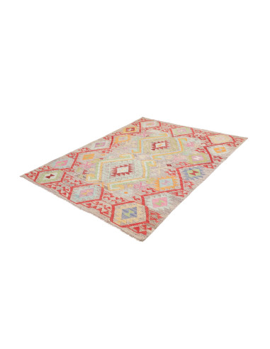 Rug Kilim Afghanistan 154x201 Beige Grey Coral