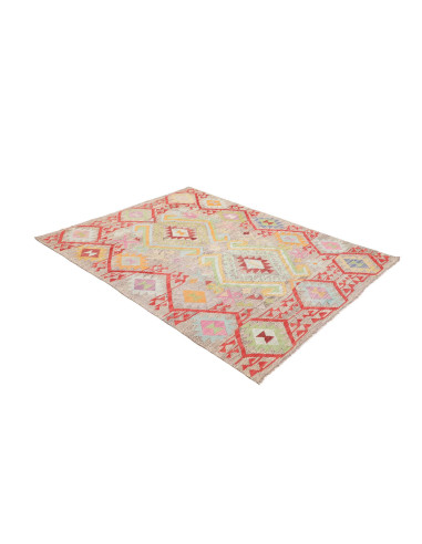 Rug Kilim Afghanistan 154x201 Beige Grey Coral