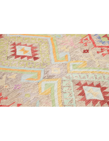 Rug Kilim Afghanistan 154x201 Beige Grey Coral