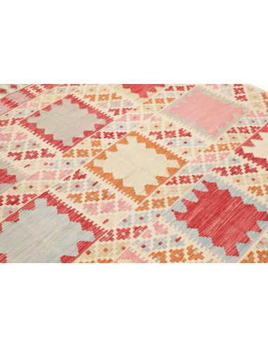 Rug Kilim Afghanistan 157x198 Cream Red Blue Or