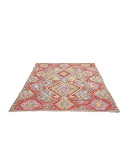 Rug Kilim Afghanistan 154x190 Grey Brown Red Li