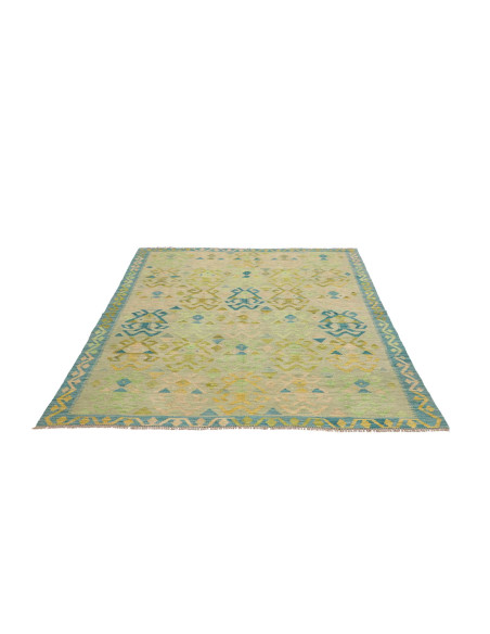 Rug Kilim Afghanistan 160x200 Light Mint Green