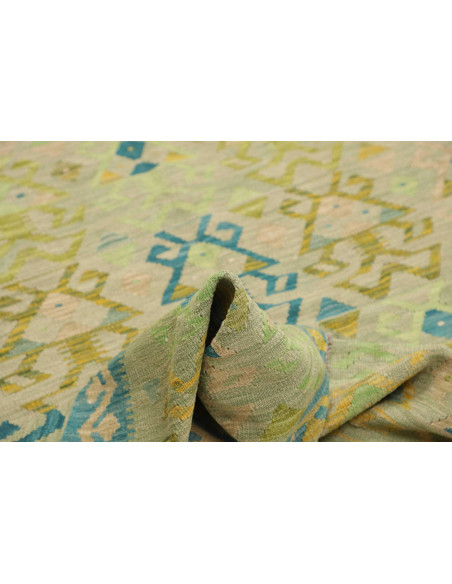 Rug Kilim Afghanistan 160x200 Light Mint Green