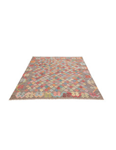 Tappeto Kilim Afghanistan 156x192 Grigio Tortor 2