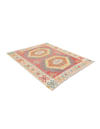Rug Kilim Afghanistan 163x197 Coral Beige Turqu