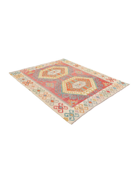 Rug Kilim Afghanistan 163x197 Coral Beige Turqu