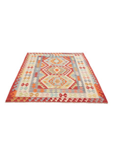 Tappeto Kilim Afghanistan 147x194 Rosso Terraco 2