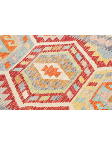 Tappeto Kilim Afghanistan 147x194 Rosso Terraco