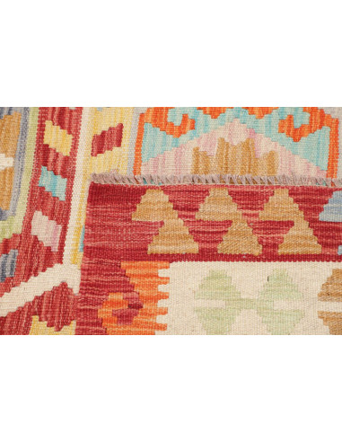 Tappeto Kilim Afghanistan 147x194 Rosso Terraco