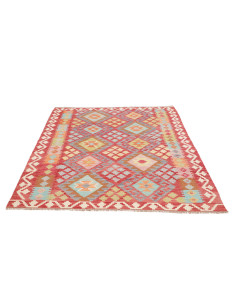 Tappeto Kilim Afghanistan 150x193 Rosso Terraco 2