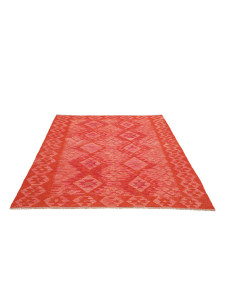 Tappeto Kilim Afghanistan 160x201 Rosso Corallo 2