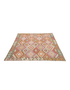 Tappeto Kilim Afghanistan 153x195 Marrone Khaki 2