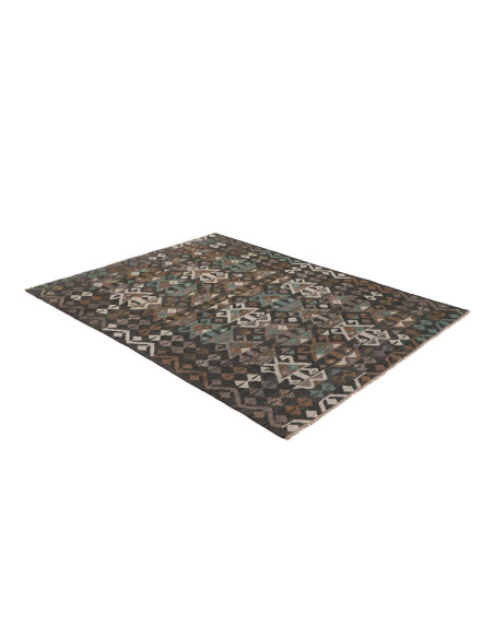 Rug Kilim Afghanistan 151x198 Charcoal Grey Bei