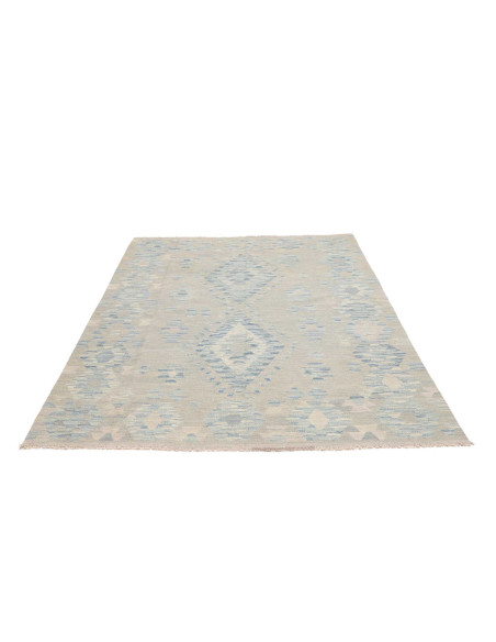 Tappeto Kilim Afghanistan 152x196 Grigio Blu Ci