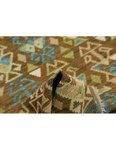Tappeto Kilim Afghanistan 168x197 Marrone Terra