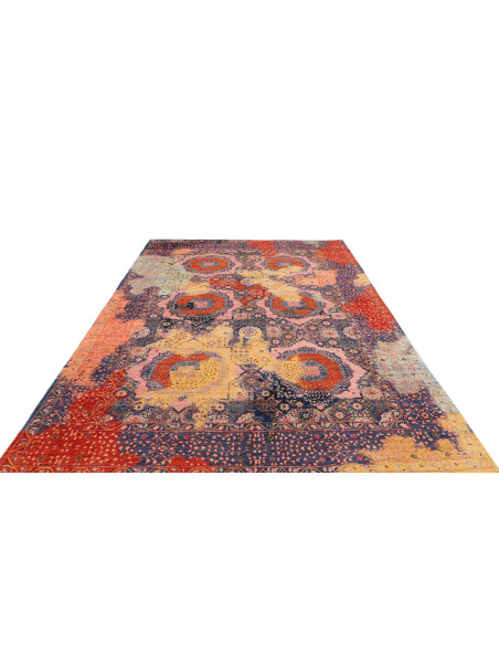 Tappeto Mamlouk Pakistan 200x299 Navy Blu Rosso